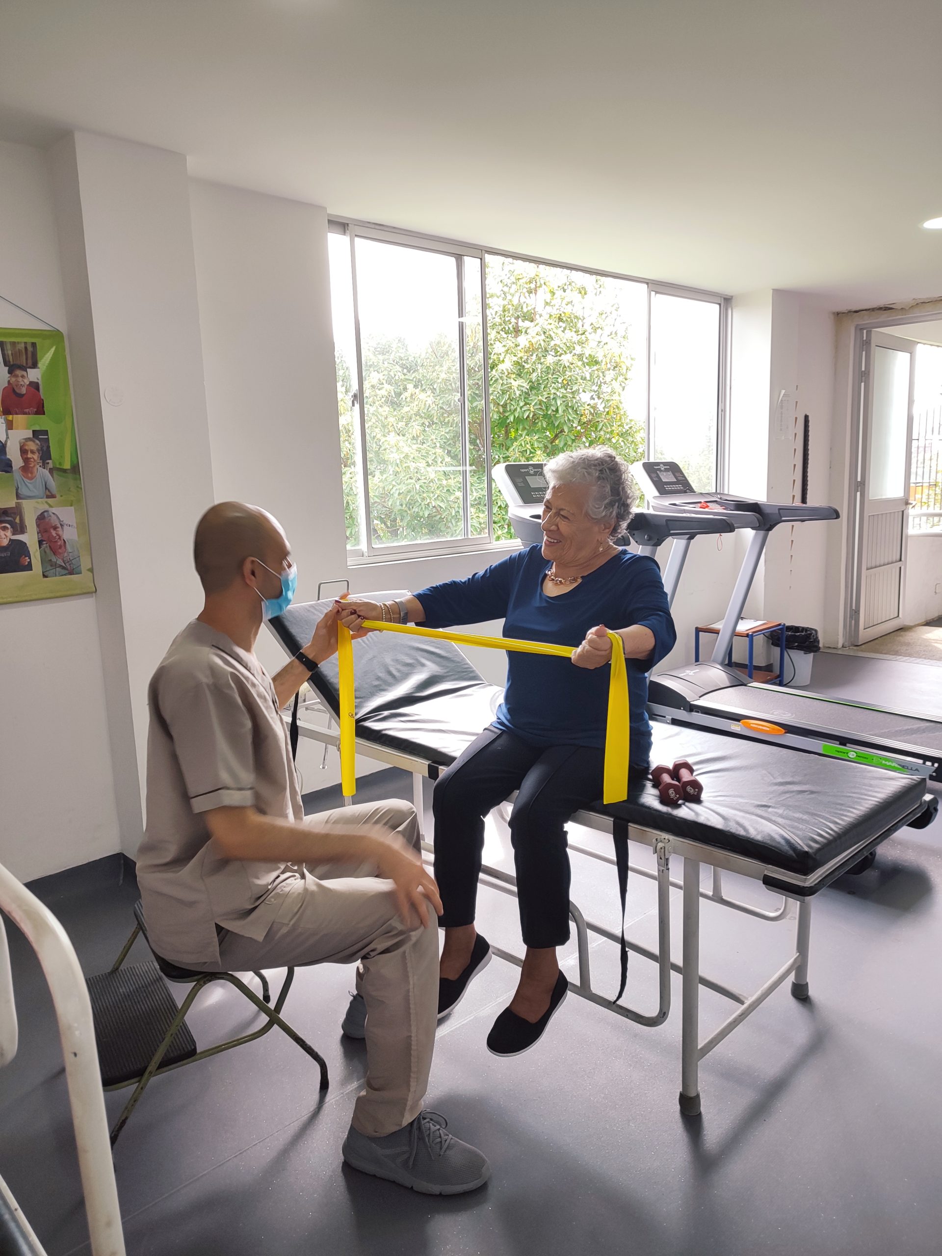 Fisioterapia con residentes